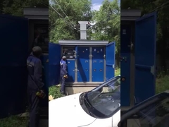 조용 한 폐쇄 된 231kVA 디젤 발전기 세트 설치 및 운영 러시아 지역