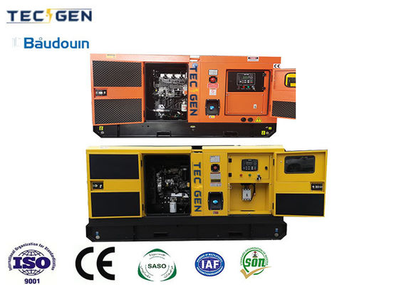 Baudouin 135kVA diesel generator soundproof genset powered by Baudouin 6 cylinder diesel engine